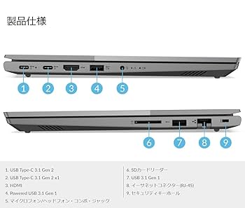 Amazon.co.jp: Lenovo ThinkBook 14 Gen7 AMD ノートパソコン